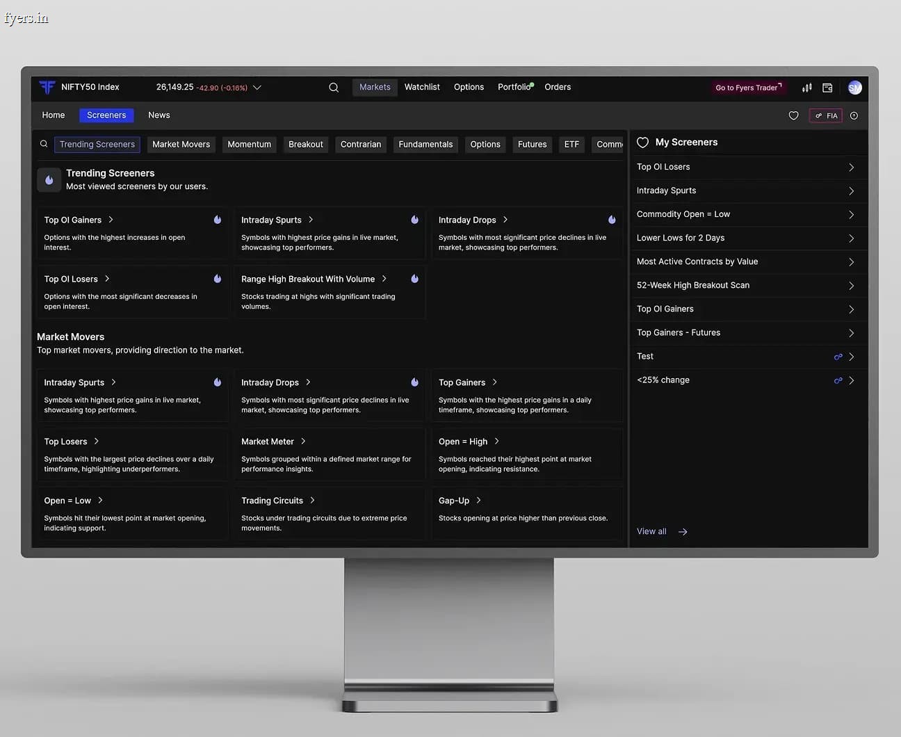 180+ Pre-Built Screeners
