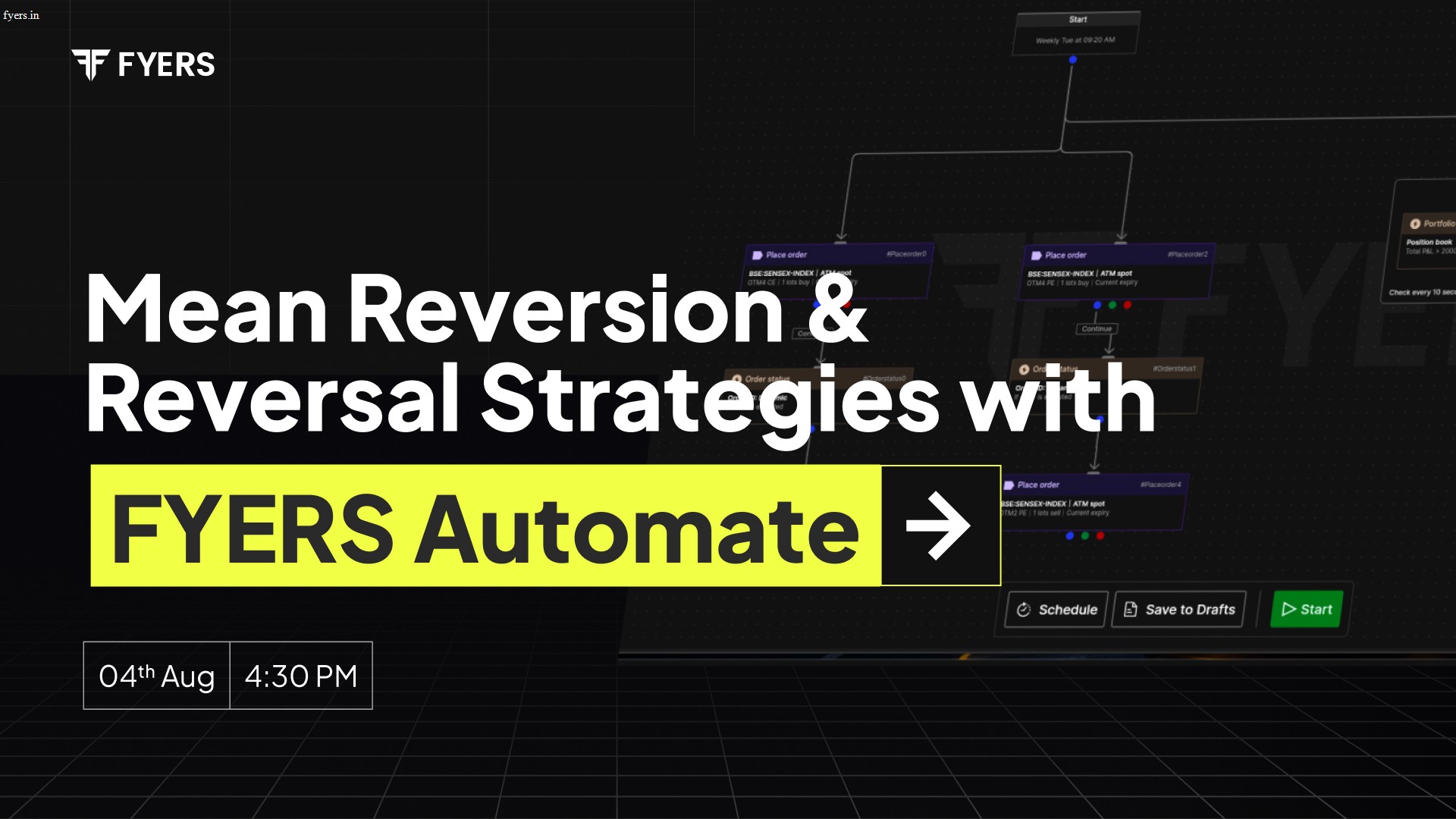 Mean Reversion & Reversal Strategies with FYERS Automate